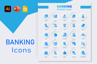 Banking Finance Color bold fill Icons